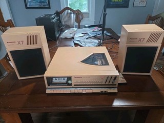 1980s Pink Panasonic SG X7 Stereo Tape Player AM/FM Tuner Phono All Working