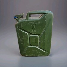 Benzinkanister 20 Liter Bundeswehr Stahl Kanister Ersatzkanister Reservekanister