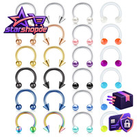 Septum Piercing 16G Hufeisenring 8-10Mm Chirurgenstahl Perle Schmuck Damen