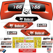 Fits Bobcat T66 Complete Decal Kit Skid Steer Stickers - Free Shipping