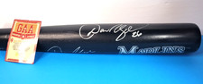 Dan Uggla Autographed Florida Marlins Black Baseball Bat COA Auto Signed