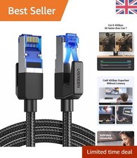 High-Speed Cat 8 Ethernet Cable 5M - 40Gbps, Braided, PoE Support for Gaming