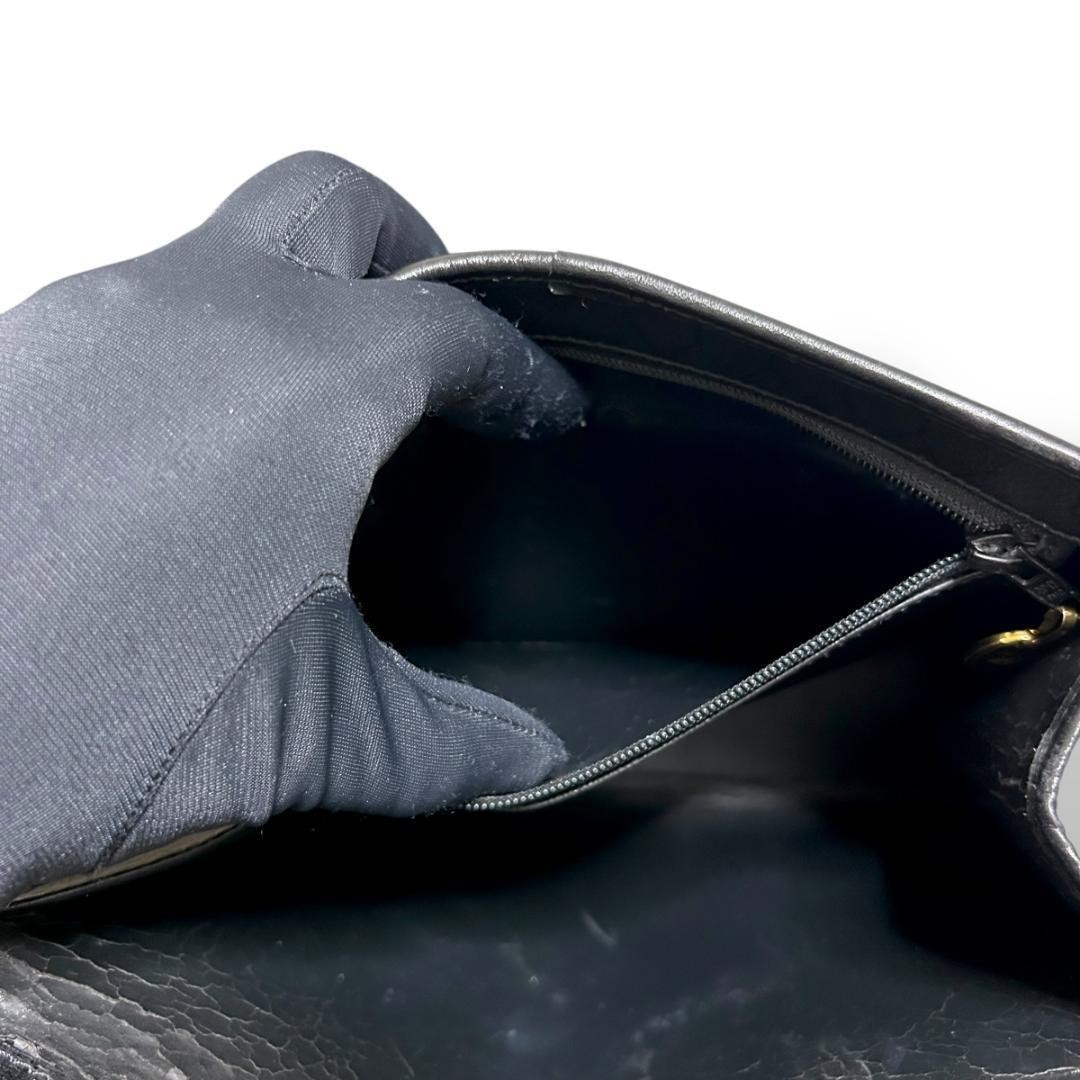 Christian Dior Mini Tote Handbag Black Vintage Women's From Japan Authentic thumbnail 10