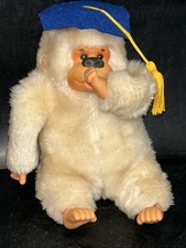 Thumb Sucking "GONGA" RUSS BERRIE  CO 7" Plush Monkey Graduate Graduation Gift