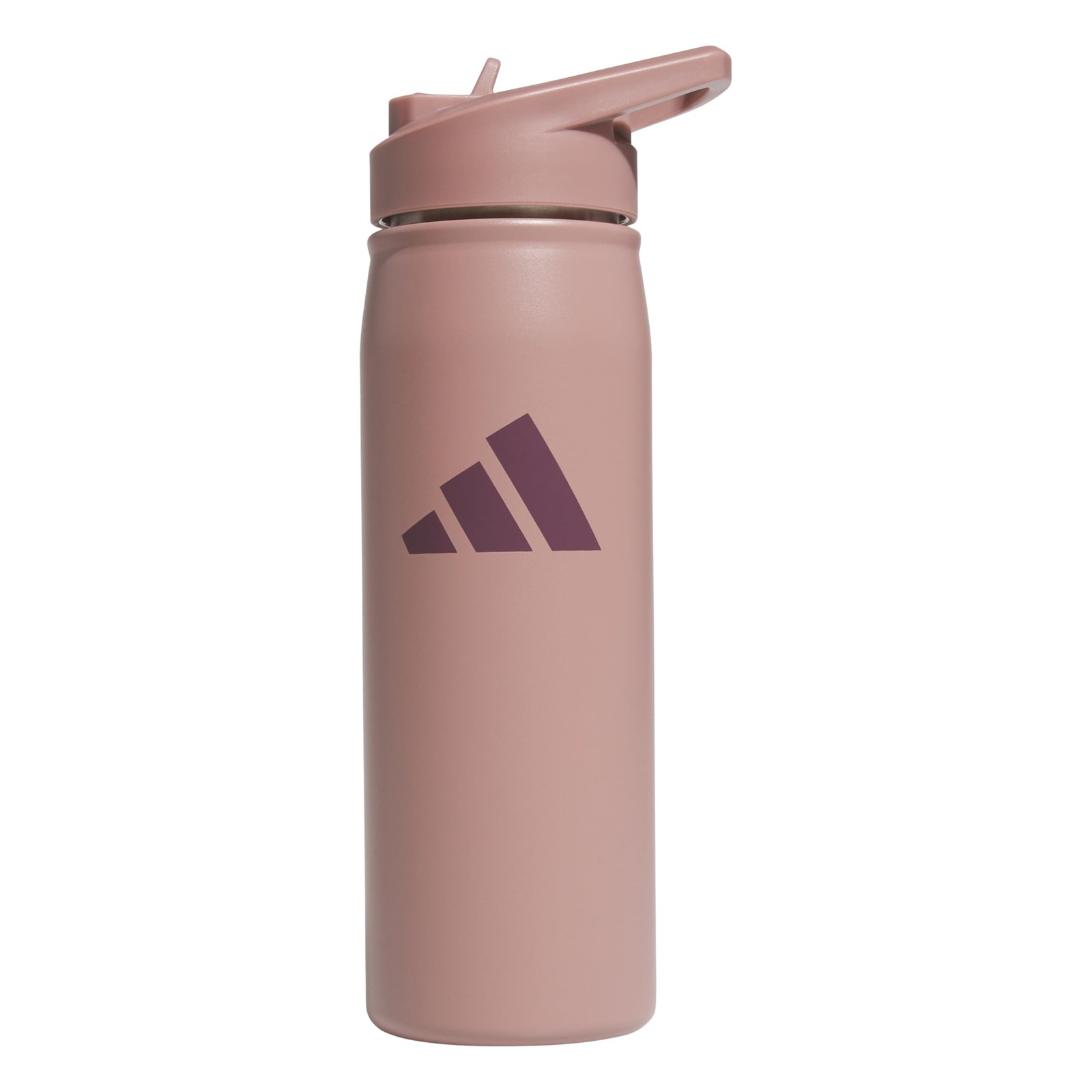 adidas Stainless Steel Metal Water Bottle 20 oz (600 mL) Straw Lid