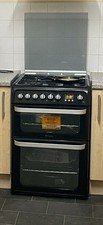 Hotpoint Dual Fuel Cooker Gas Hob with Electric Oven Freestanding HUD61KS