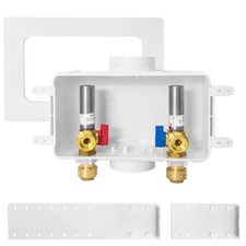 Washing Machine Outlet Box 1/2 Inch PushFit x 3/4" MHT Center Double Drain