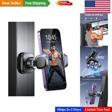 Magnetic Gym Phone Holder with 360  Rotation - Accessory for 4.7-7" Smartphones