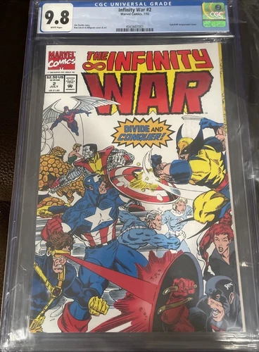 CGC 9.8 Infinity War 2 Limited Series X-Men Avengers White Pages Graded Comic