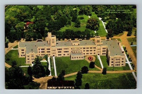 Indianapolis IN-Indiana, Aerial View Butler University Indiana, Vintage Postcard