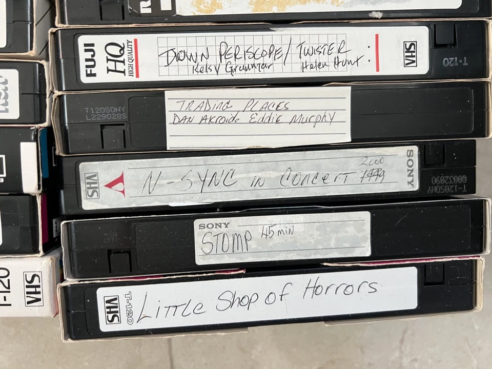 10 VHS TAPES LOT VTG HOME RECORDED SHOWS various movies and shows OLD Tapes - Image 3 of 4