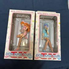 Figura Enfermera Evangelion EXTRA Asuka Langley y Rei Ayanami SEGA 2008 2 Set JP