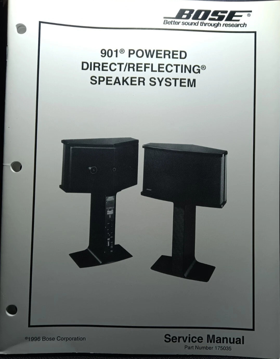 BOSE 901 Powered Speakers System Service Manual Original
