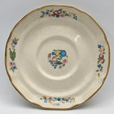 ⭐️ Vintage International Tableworks Heartland Village Stoneware Cup Saucer Plate