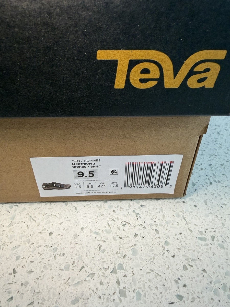 エル Teva Omnium 2 Bungee Cord Water Shoes/Sport Sandals Mens Size 9.5