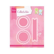 Marianne Design Collectables Cutting Dies - Rosettes & Labels COL1444