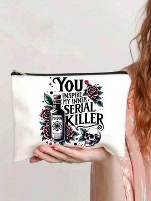 You Inspire My Inner Serial Killer Kulturbeutel schwarz - Kosmetiktasche - UK  
