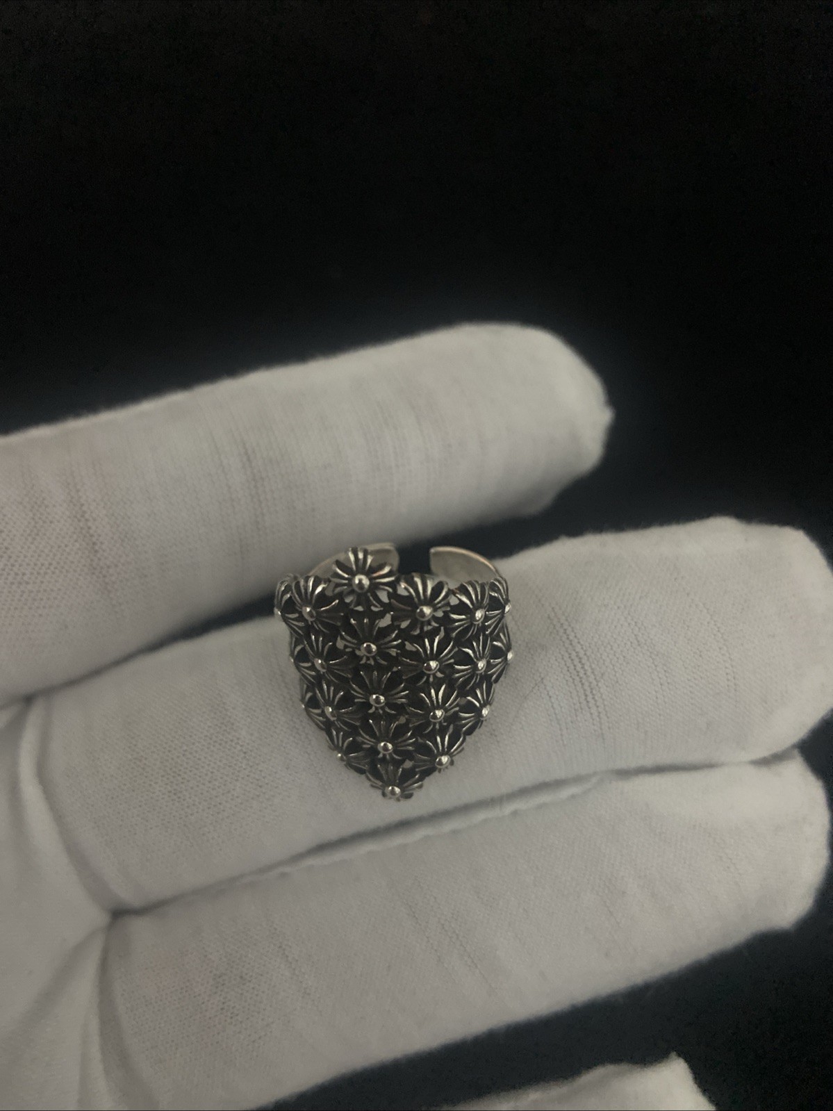 Chrome Hearts Open Tiny E Crosses Ring Size 5.5 ,… - image 1