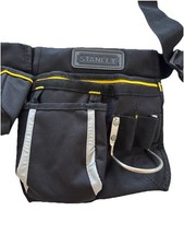 Stanley Adjustable Tool Belt Apron Pouch Bag Hammer Loop New