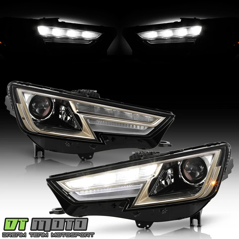 Faros proyectores LED DRL HID/Xenón 2017-2019 Audi A4 OE IZQUIERDA+DERECHA Foto 2 de 4