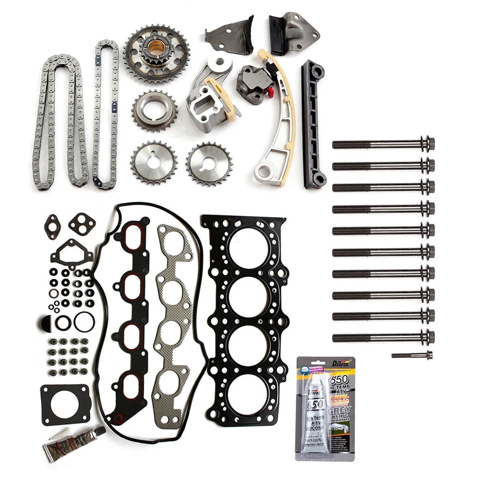 Timing Chain Bolts Kit Head Gasket Set Fits 1999-2003 Chevrolet Tracker 2.0L - Image 2 of 4