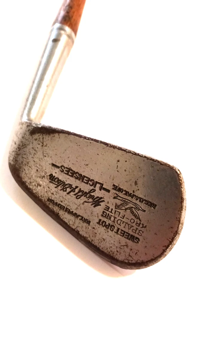 Lot De 3 Fers à Repasser Spalding Kro-Flite Bobby Jones, Manche Bois Hickory, 1933 - Rare