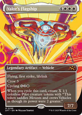 x1 Valor's Flagship DFT Aetherdrift MTG 298 MYTHIC BORDERLESS M/NM 1x | eBay