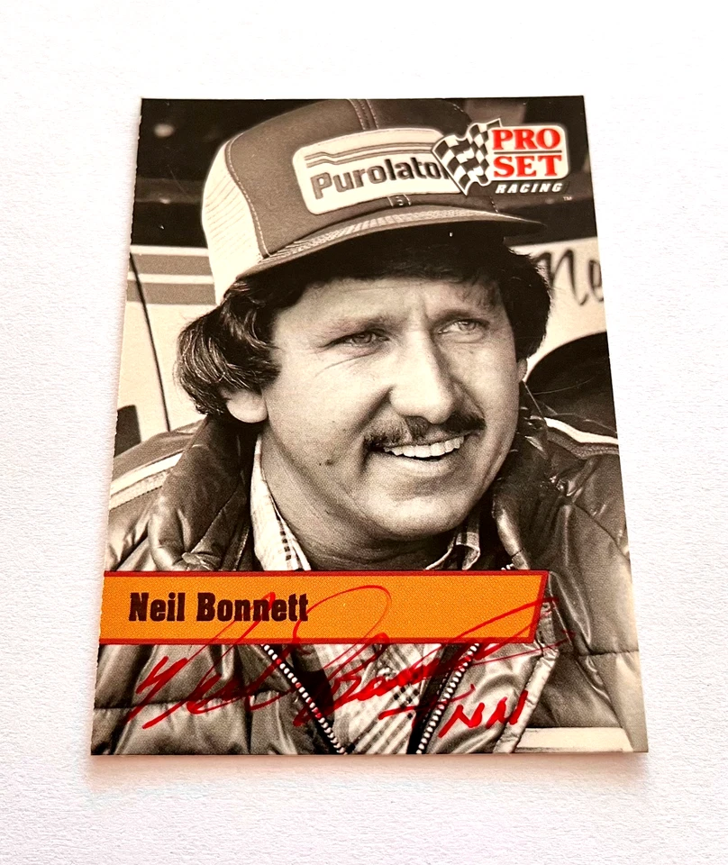 Neil Bonnett NASCAR 1991 Pro Set Legend #L24 Autographed Signed - Image 3 of 4
