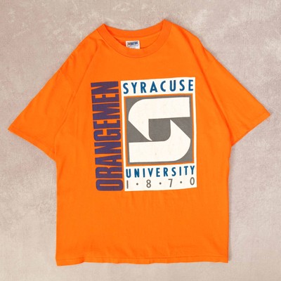 Five Brother Vintage 90s Syracuse University Graphic T-Shirt XL Herren Orange 
