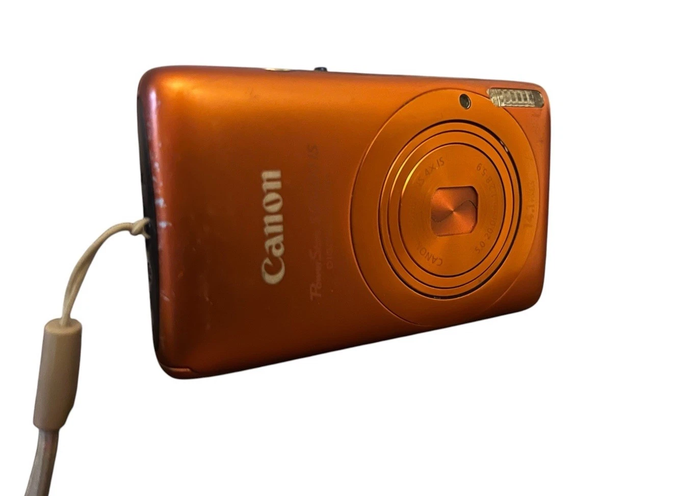 Canon IXY 400F PowerShot SD1400 IS Orange Digital Camera Tested Rare Y2K - product detail image 1
