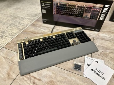 Corsair K100 RGB Optisch mechanische Gaming Tastatur   Midnight Gold - mit OVP