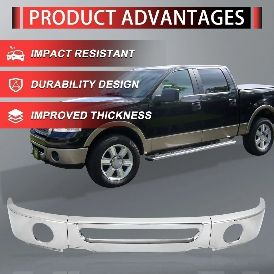 前下保险杠面条适用于福特 F150/林肯 Mark LT 2006 - 2008 带雾孔 — 第 4/4 张图片