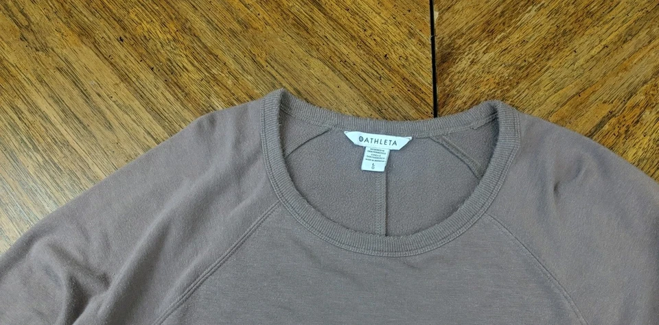 Suéter Athleta Mujer Talla Grande Pullover Manga Larga Elastizado Polvoriento Púrpura/Gris Foto 3 de 4