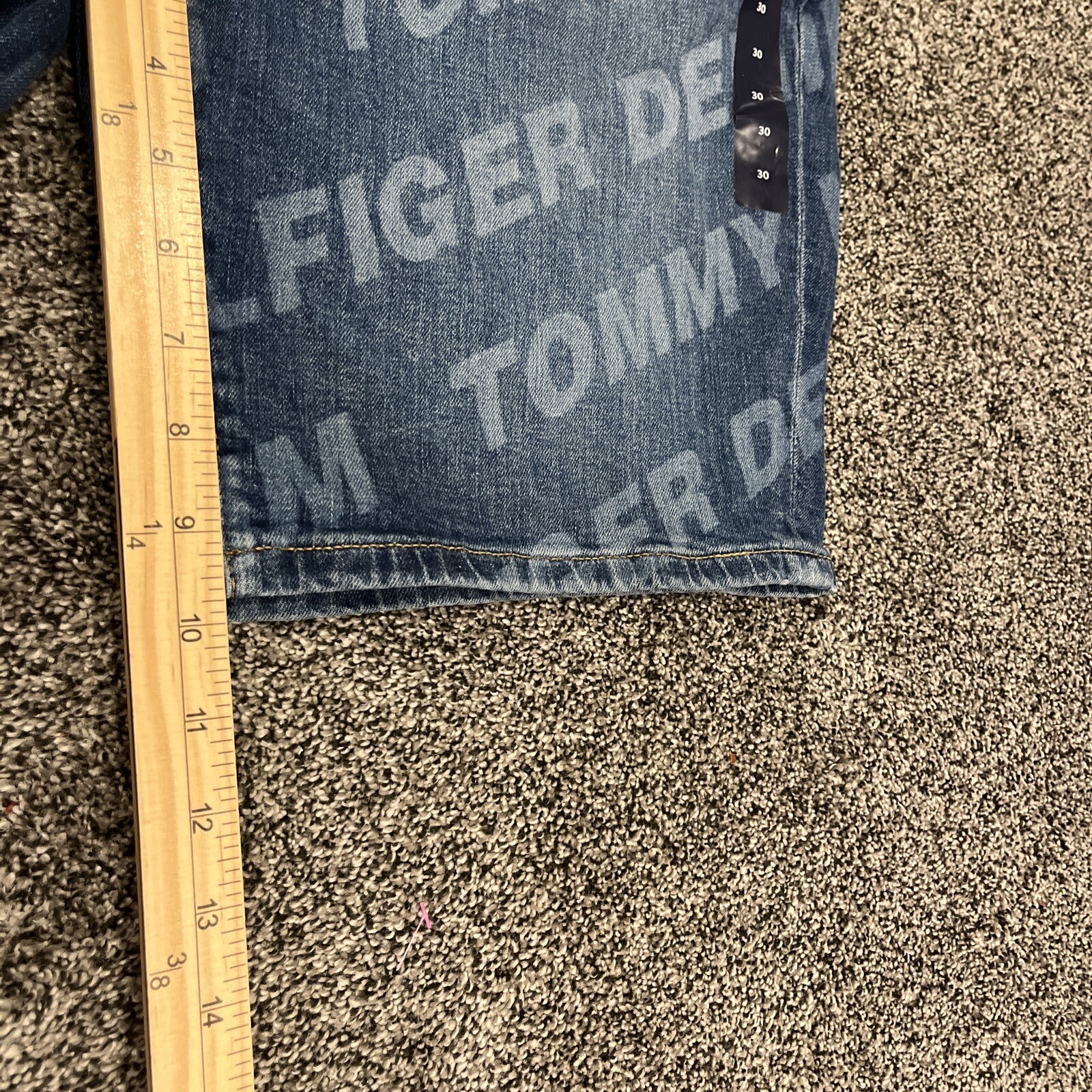 NWT Tommy Hilfiger Denim Men's Logo Letter Print Sustainable Jean Shorts 30 - View 10