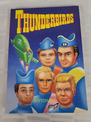 1992 THUNDERBIRDS DRAWING SKETCHPAD PAPER DRAWING PAD CARTOON