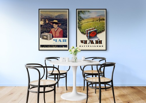 Soviet Tea Poster — Vintage Kitchen Wall Art Print, Retro USSR Food Design, USSR - Picture 2 of 17