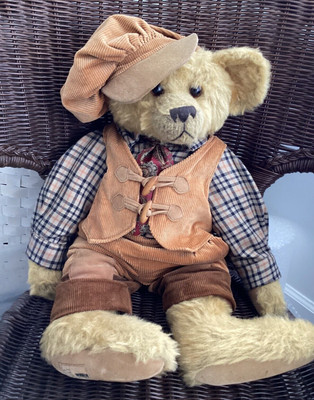MOHAIR TEDDY BEAR HANDMADE TEDDY CLUB FULLY JOINTED 24''