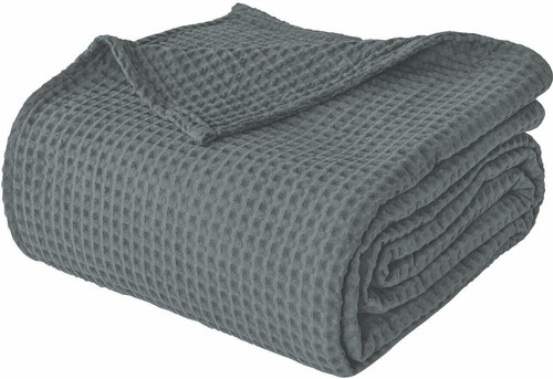 100% COTTON WAFFLE EFFECT WASHABLE Sofa/Bed Settee Couch Throw BLANKET Bed Cover - Picture 33 of 33