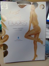 3 Packs Pantyhose Hanes Perfect Nudes Control Top PN0001 Nude 4 Size L