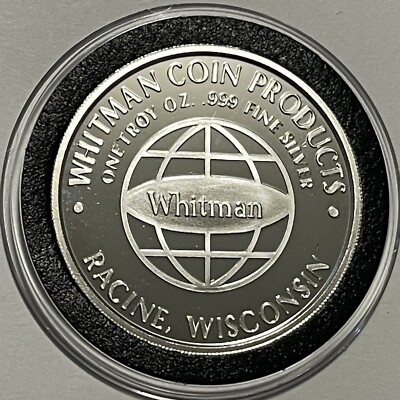 1993 Red Book Whitman Coin 1 Troy Oz .999 Fine Silver Proof Round