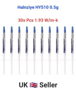 30x HY510 Grau 0,5g Slim Tube 1,93 W/mk Wärmeleitpaste CPU GPU XBOX PS3/4