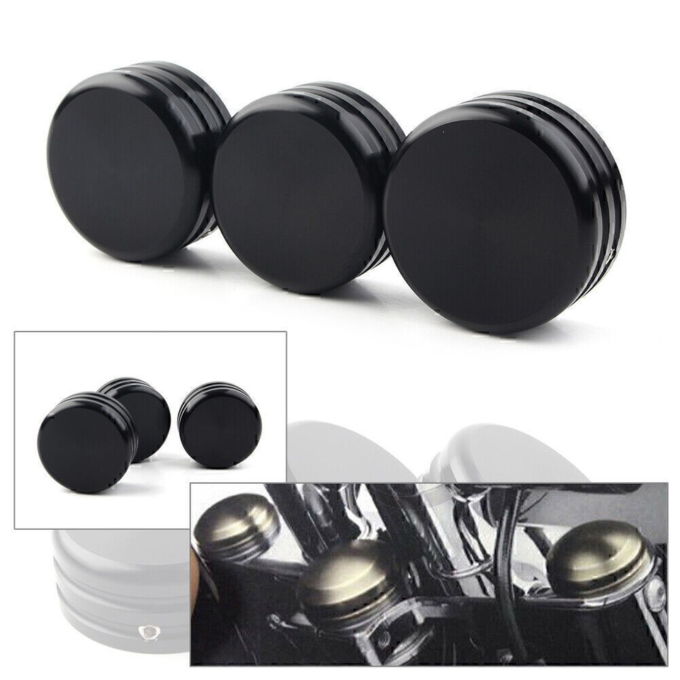 Motorcycle Upper Fork Stem Nut Cover for Harley Sportster 883 Iron Low