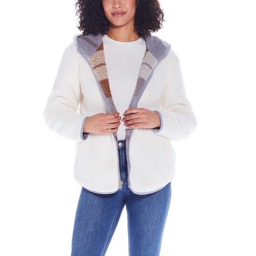 Weatherproof Ladies' Reversible Jacket, Blue (Blue/Brown) Women's Size XL - Picture 2 of 7