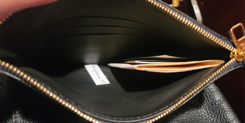 Auth LOUIS VUITTON Ombre Black Mahina leather SELENE MM Shoulder Bag! Never Worn - Picture 3 of 22