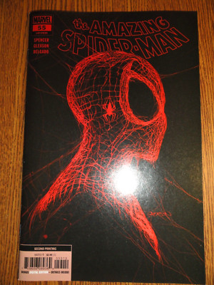 Wundervoll Spider-Man #55 Gleason 2nd Aufdruck Rot Variante Abdeckung Web-Head