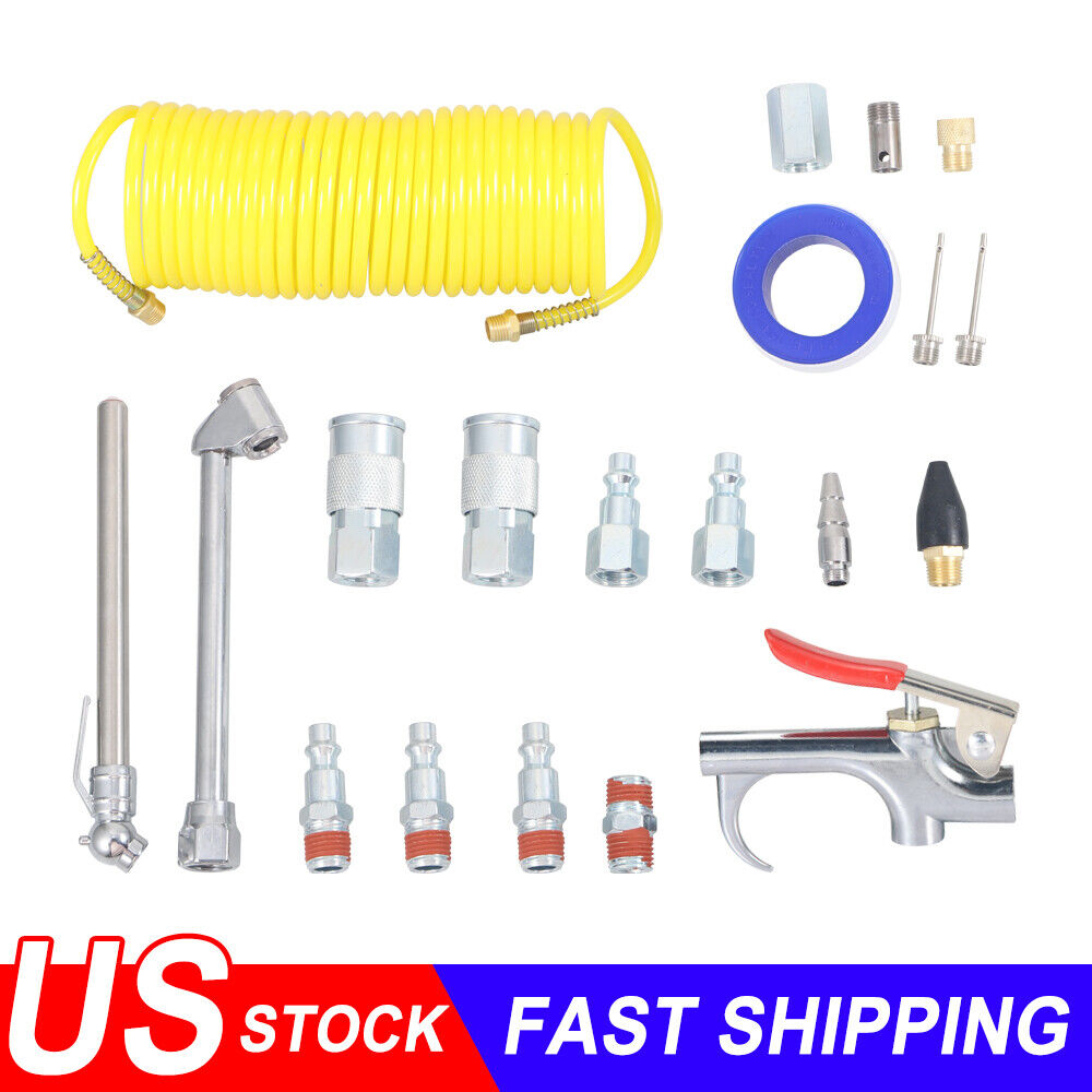 20Pcs Air Tool Accessory Kit Air Hose Fittings 1/4 20Pcs Air Tool Accessory Kit Air Hose Fittings 1/4