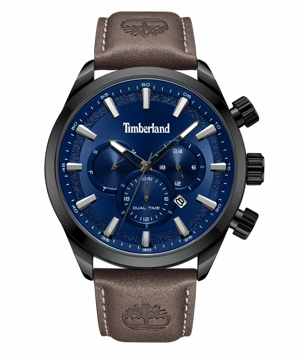 TIMBERLAND ASHMONT Mens Multifunctional Watch 46 mm Leather Strap
