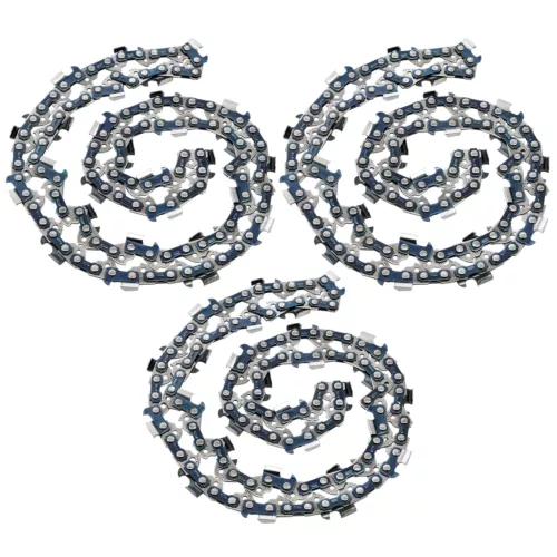 3PCS 16" inch Chainsaw Chain 3/8" LP 0.043" 56DL FULL-CHISEL for Makita UC4030A