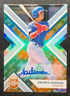 2018 Elite Extra Edition Autograph Status Die-Cut Tie Dye Aramis Ademan #93 5/5