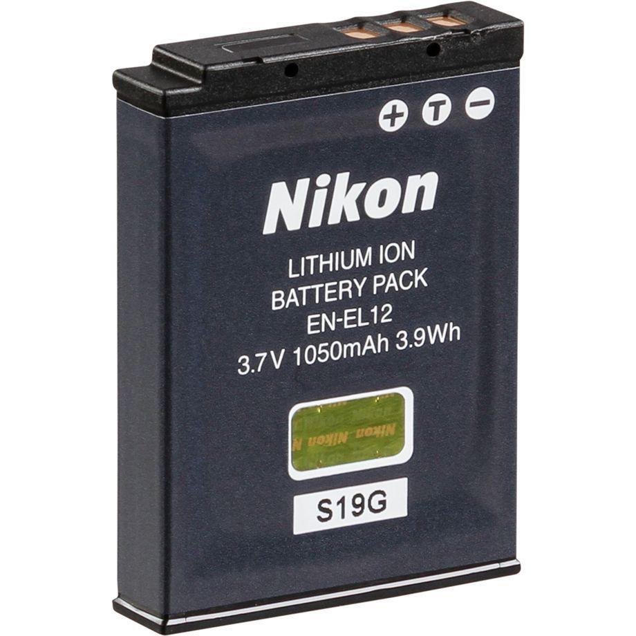 Nikon EN-EL12 Batteria Lithium-Ionen Mod. VFB10413 EAN 0018208257805